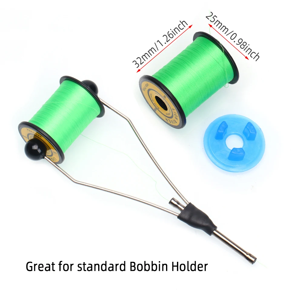 ICERIO 1 carrete 8/0 de nailon de alta resistencia para Mosca de Ninfa húmeda, materiales de atado de señuelos de mosca, accesorios de pesca - imagen 3