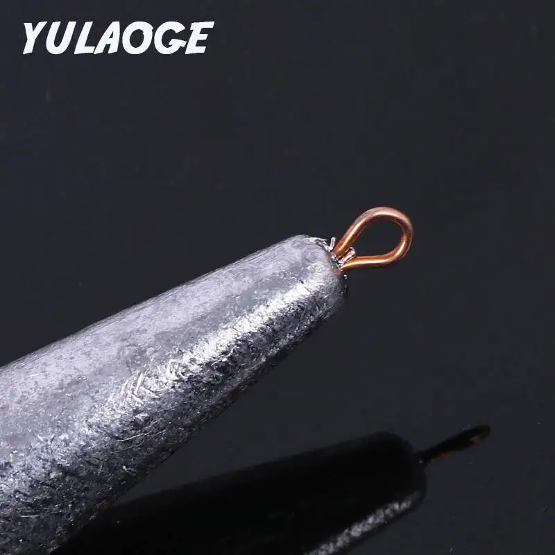 Plomos pesca cabeza plomada gota agua colgante forma anillo hoja sauce - imagen 3