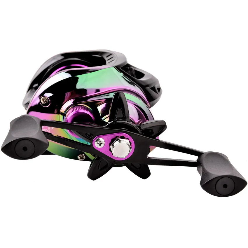 Carrete de pesca Aorace-Baitcasting con carrete de aluminio, relación de engranaje 7,2: 1, arrastre máximo, 8 kg, Luya, Pesca de agua dulce - imagen 4