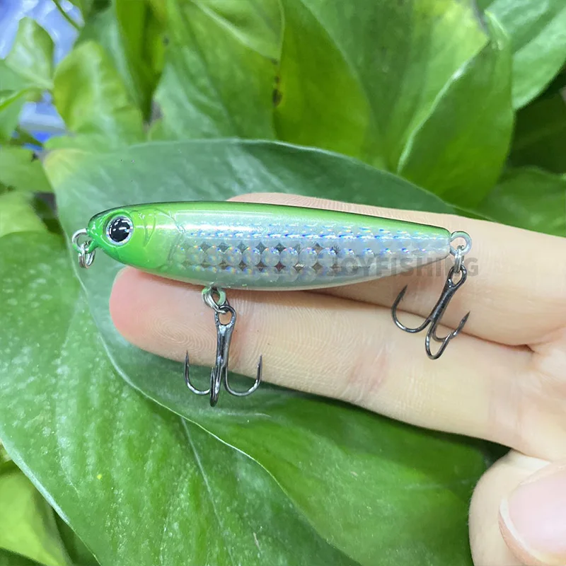 Señuelo de Pesca de lápiz de superficie, cebo Artificial flotante Topwater Doggy, lubina, trucha, Lucio, Wobbler, aparejos de Pesca 9016, 60mm, 6g - imagen 3