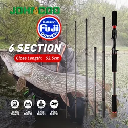 Caña extensible JerkBait 5 secciones – 2,10 m pesca viaje profesional