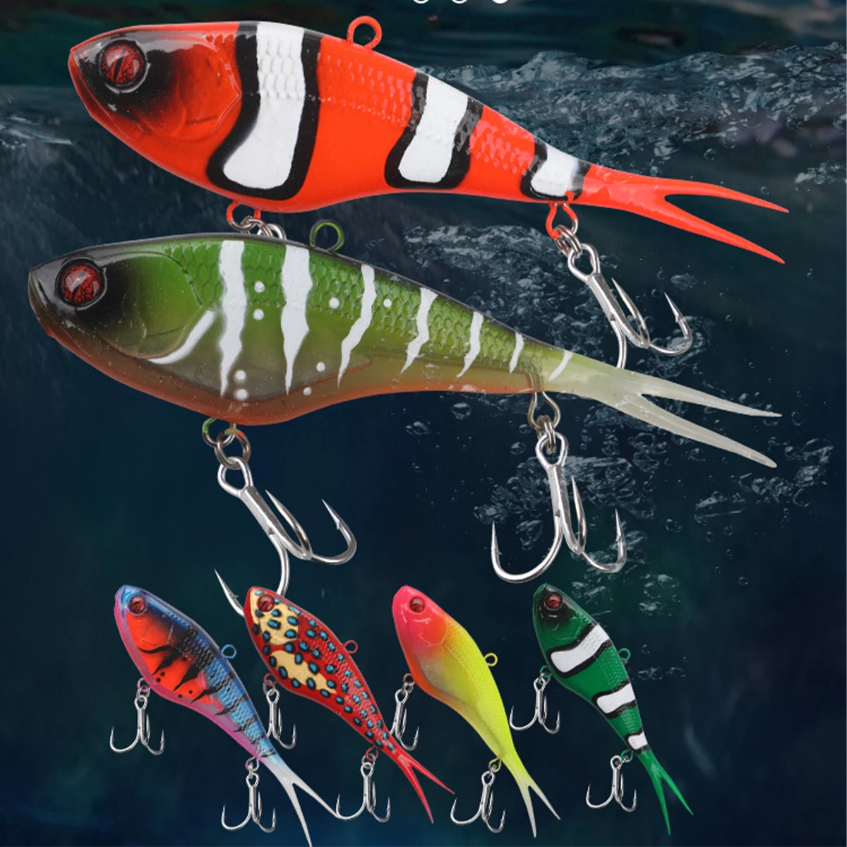 67g cabeza de plantilla de Metal suave VIB señuelo de agua salada Softbait de silicona Swimbait señuelo de pesca de invierno para pargo Mahi Wahoo Redfish - imagen 2