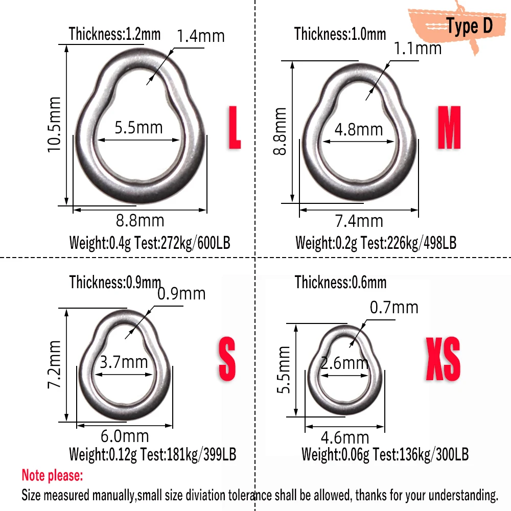 Wifreo-anillos sólidos de pesca de acero inoxidable, 20 piezas, anzuelo de asistencia en forma de 8, conector de Terminal de línea de señuelo, accesorio de pesca de agua salada - imagen 5