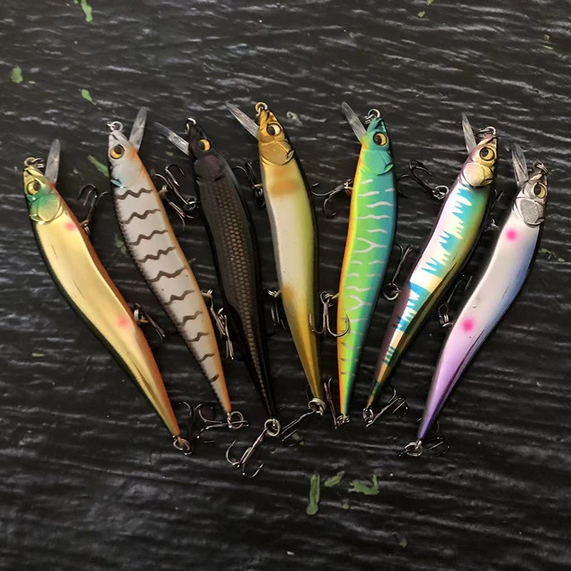 Señuelo de Pesca flotante, cebo duro Artificial de tiro largo, 97mm, 9g, Wobblers para Lucio, trucha, carpa, Swimbait - imagen 4