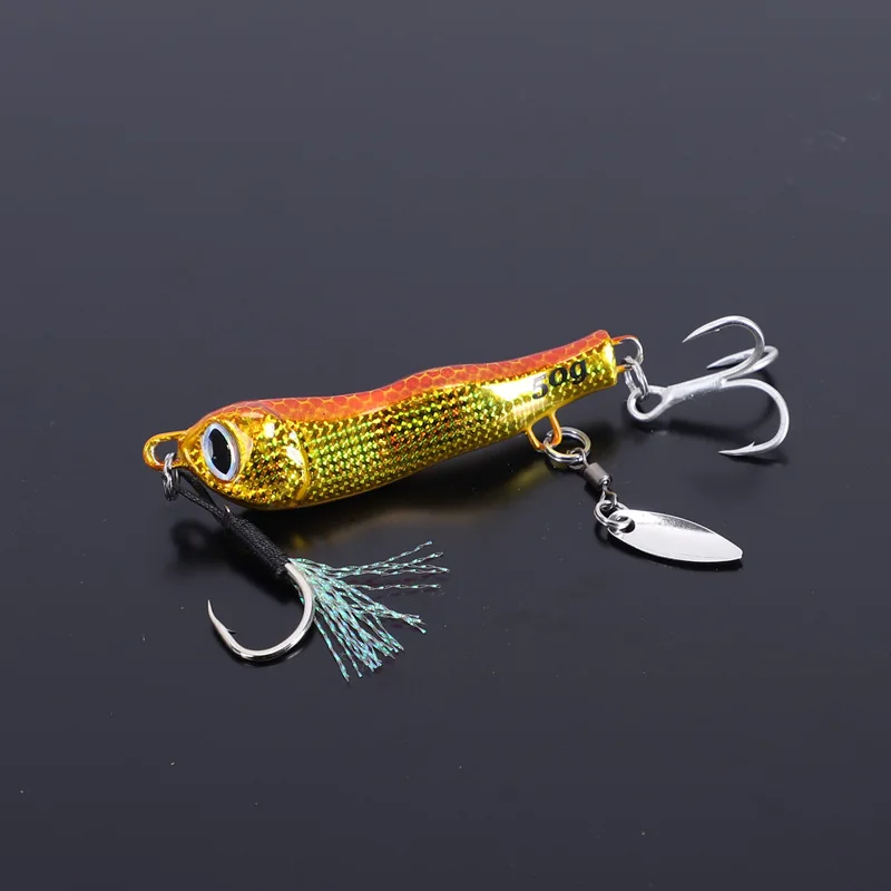 Placa de hierro en forma de serpiente en forma de S, ruta de pesca marina, cebo de plomo, barco de pesca, placa de hierro oscilante lento, cebo corto, nuevo - imagen 4