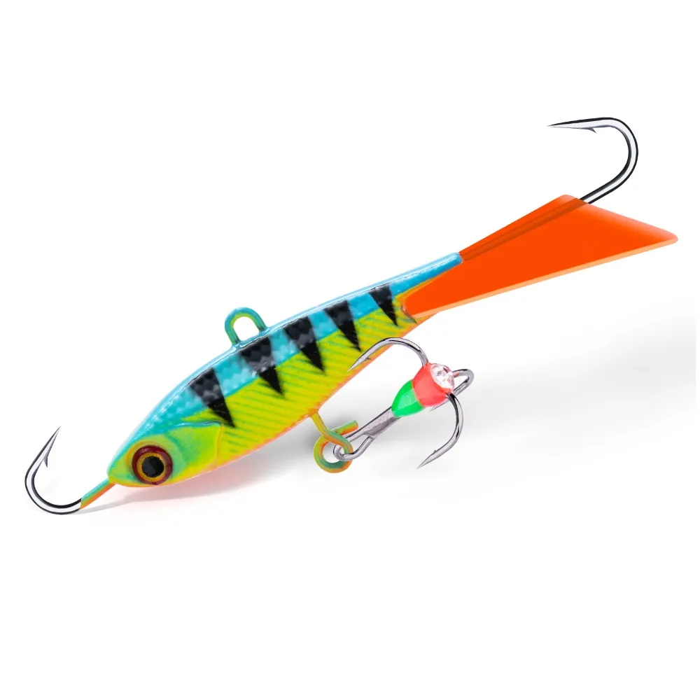 Goture-señuelo equilibrador para pesca en hielo, ojos 3D, 40mm, 15g, plantilla, señuelo duro Artificial, Jigging, cebo de pesca equilibrado, juego Wobbler - imagen 5