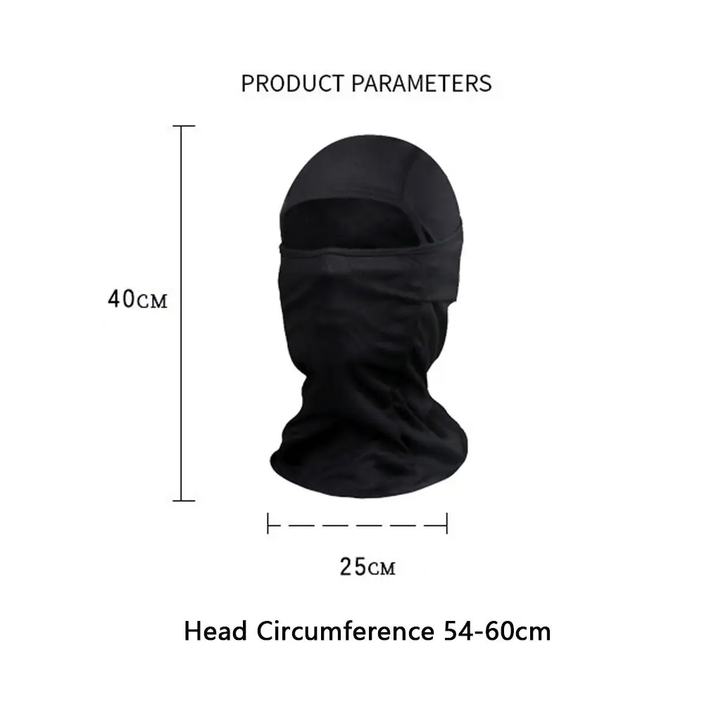 Gorro pasamontañas elástico transpirable de seda de hielo máscara facial completa para el cuello pañuelo protector solar para la cabeza máscara para montar deportes al aire libre - imagen 5