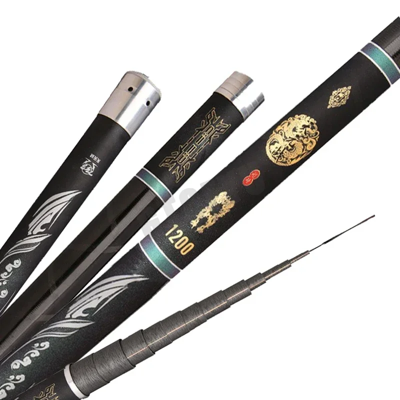 Caña de pescar de mano ultraligera superdura de 9M/10M/11M/12M/13M 19H, caña de pescar telescópica de alta calidad para carpa - imagen 3