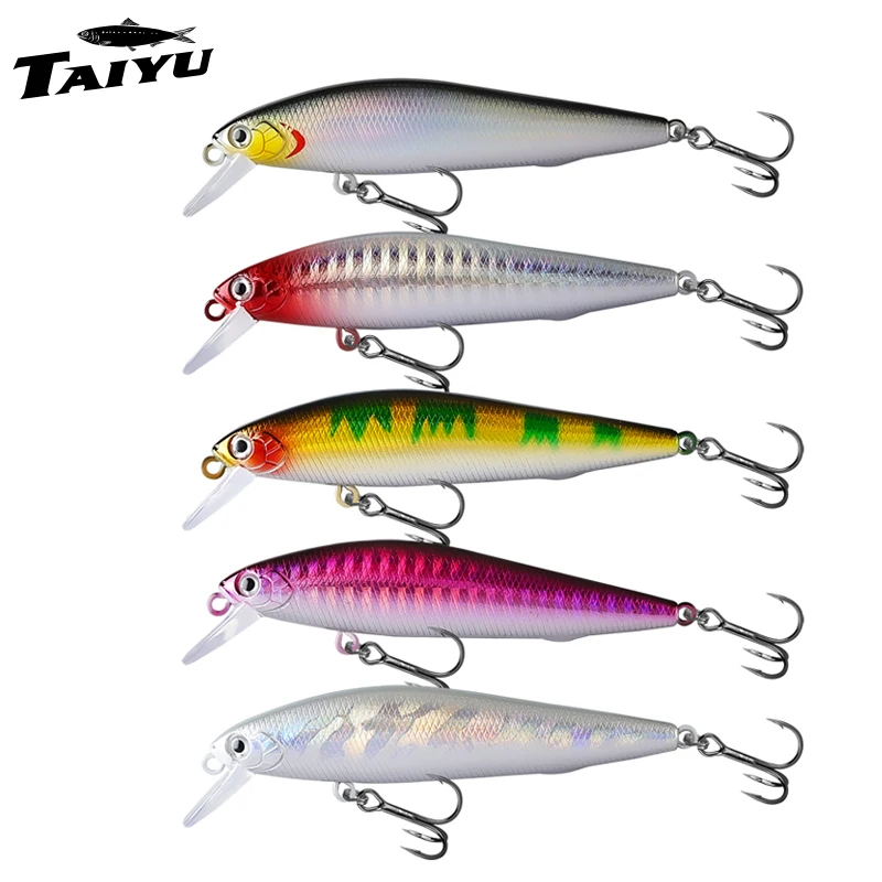 TAIYU 1-5 uds Señuelos de Pesca de larga distancia hundimiento Minnow cebos duros cebo Wobbler Artificial con caja para aparejos de pesca de mar - imagen 2