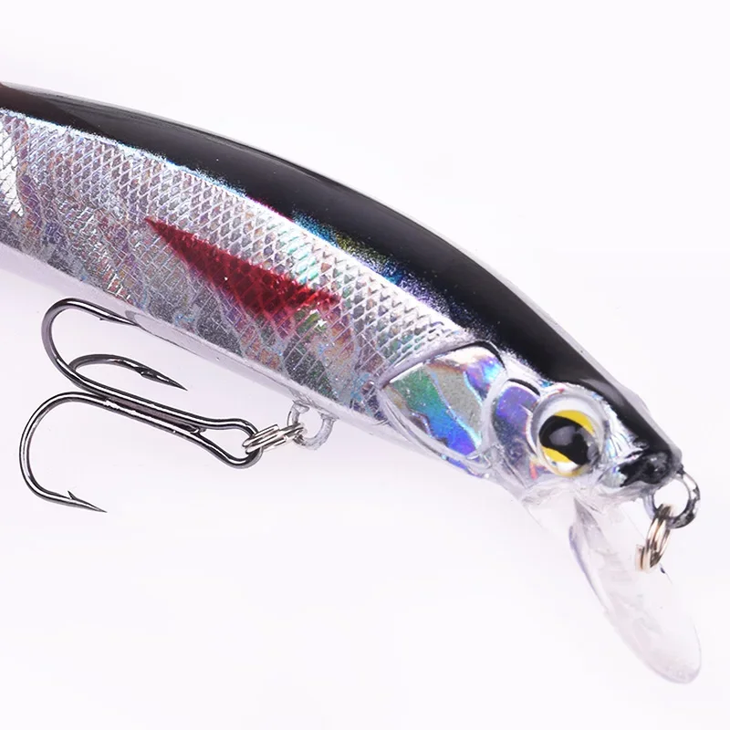 Señuelo de Pesca flotante para pececillo, 14cm, 18,5g, Wobbler Swimbaits, cebo duro Artificial con anzuelo triple, aparejos de Pesca para lubina, 1 ud. - imagen 3