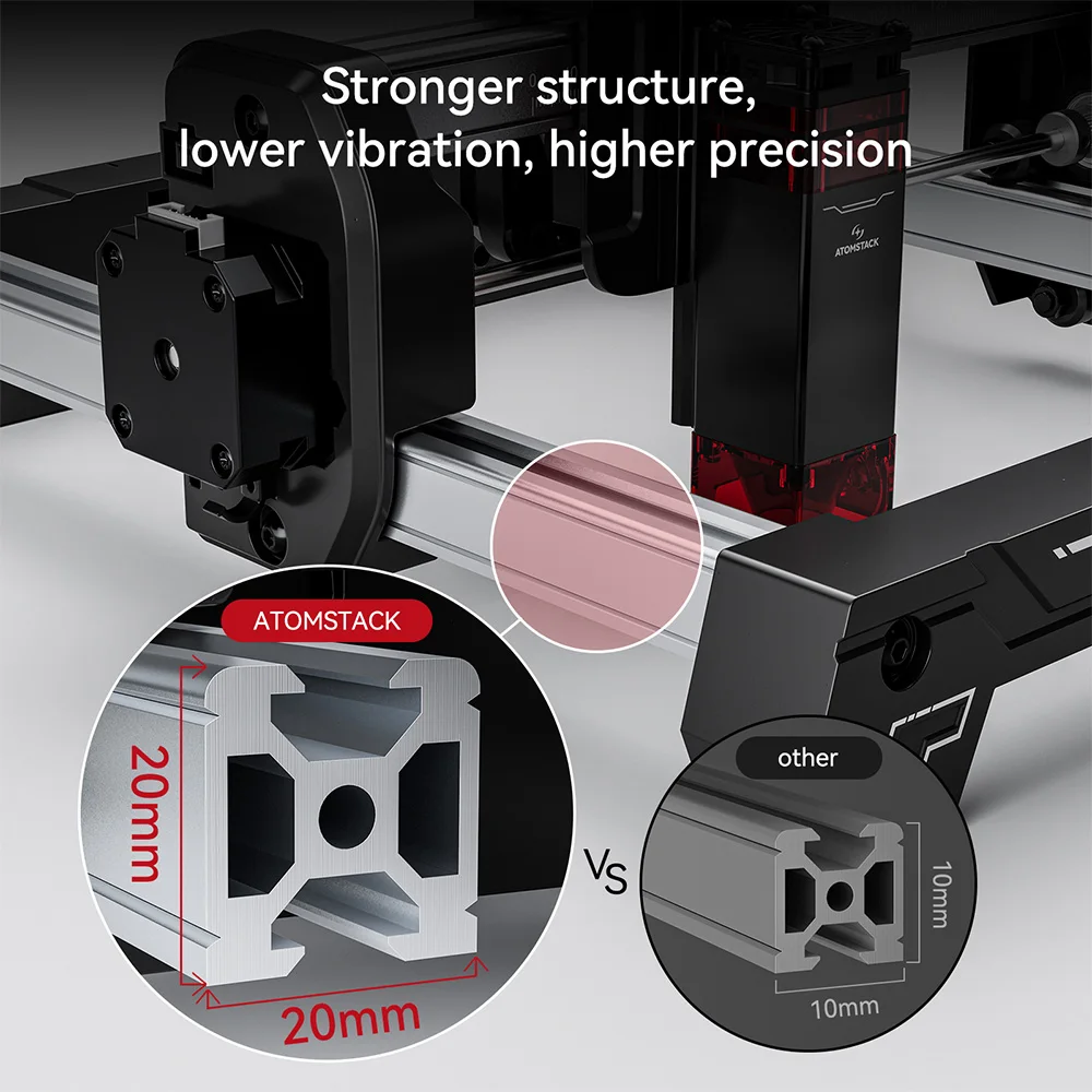 ATOMSTACK Swift Mini grabado láser preciso para manualidades DIY - imagen 3