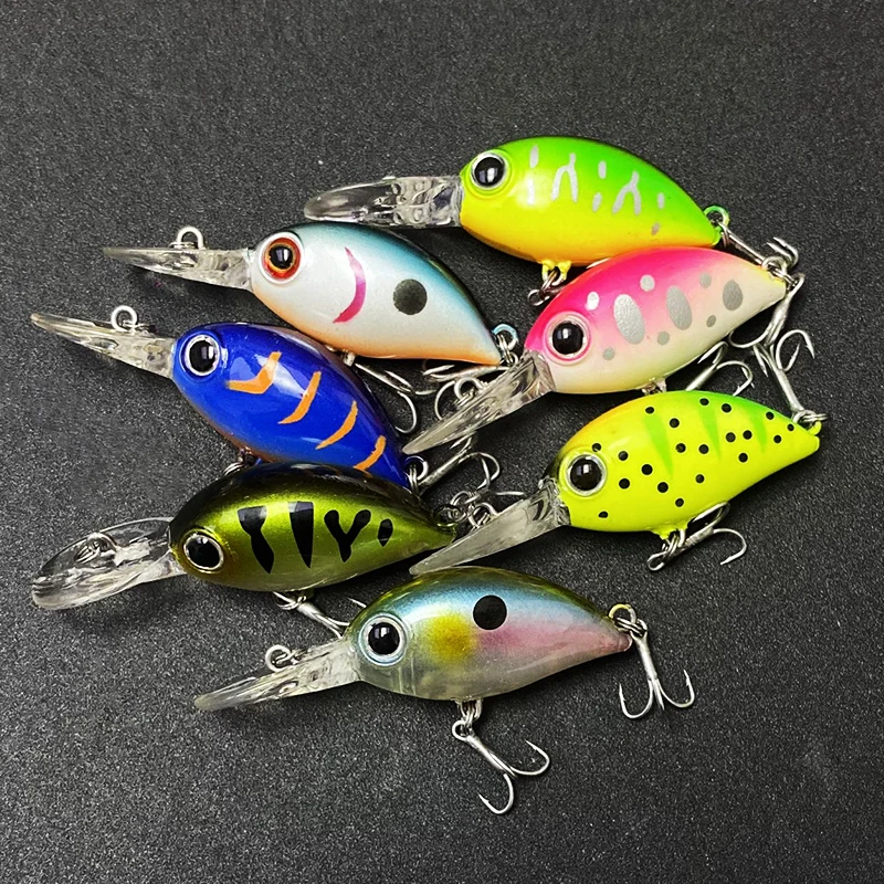 Mini señuelo de Pesca flotante Crankbaits 35mm 3,5g Wobbler Topwater Bass Pike perca cebo duro Artificial aparejos Isca Pesca Swimbait - imagen 5