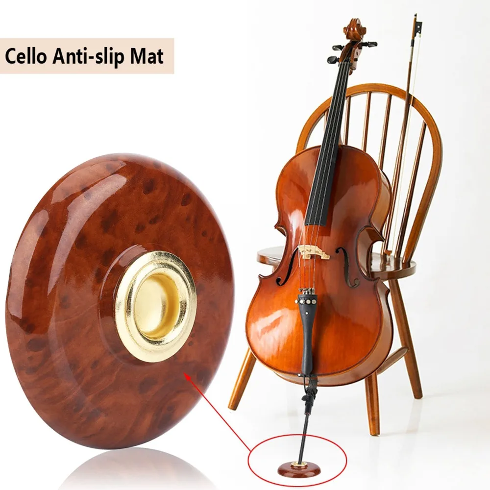 Base antideslizante violonchelo negro estable con ancla de clavija - imagen 4