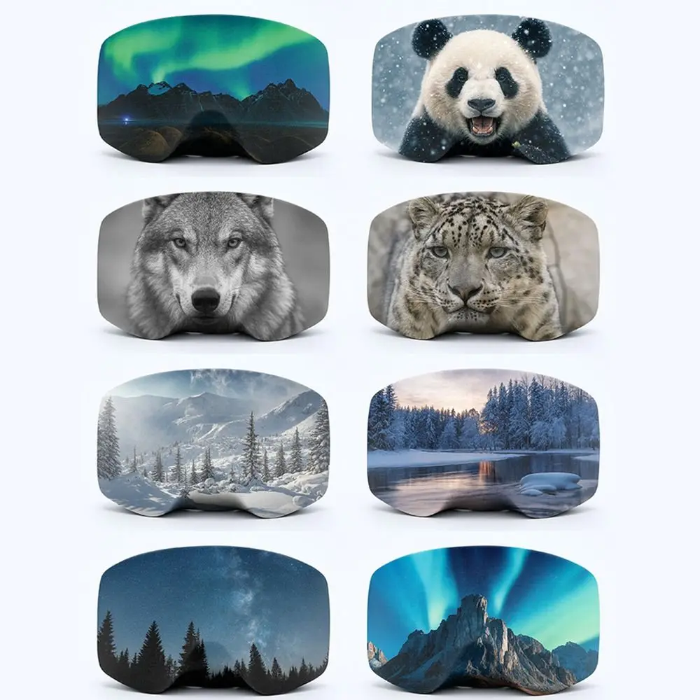 Nuevo Material de microfibra, cubierta para gafas de esquí, protección contra arañazos, funda para gafas a prueba de polvo, cubierta protectora para lentes 3D, equipo de Snowboard