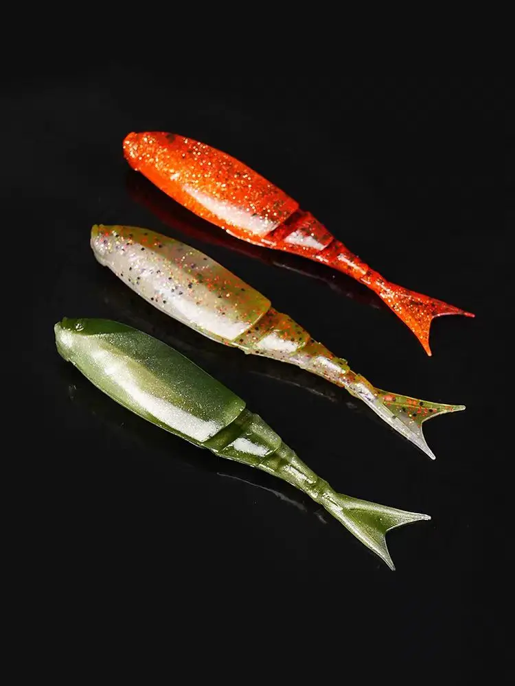 ZMAN maquinilla de afeitar importada de EE. UU. Shadz, pez de cola de horquilla multisección, plantilla de placa de retención, cola de cola, cebo señuelo - imagen 2