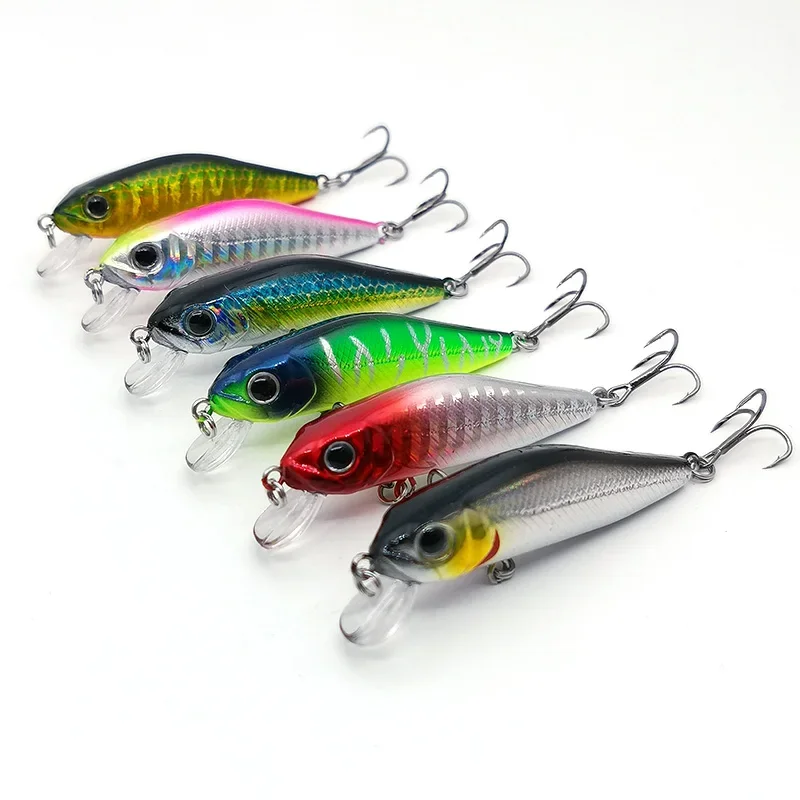 2022 nuevo 55mm 4,8g Minnow flotante Crankbait señuelo de pesca Artificial duro pesca de lubina wobbler Japón Topwater Minnow señuelos de peces - imagen 4