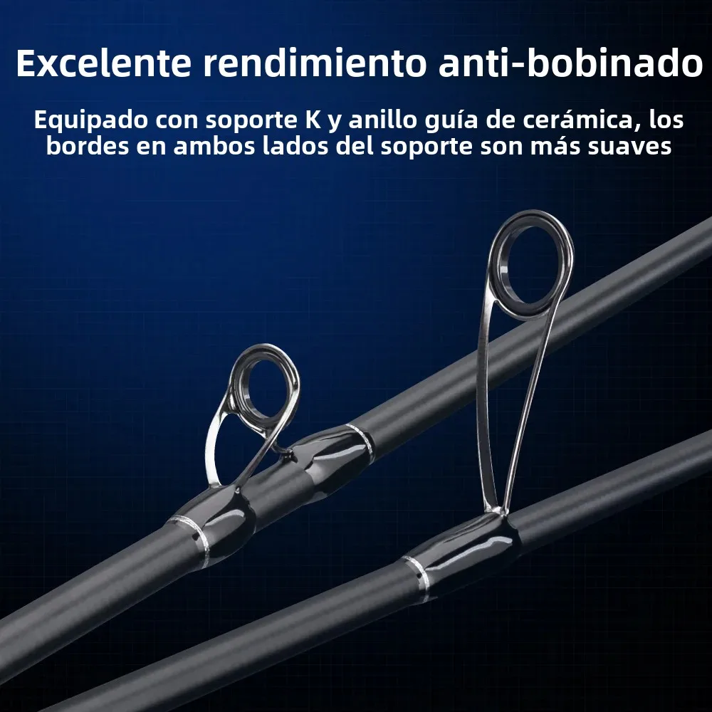 Kingdom-cañas de pescar Kingpro2 Series, 1,8 m, 1,98 m, 2,1 m, M ML L, potencia MF, acción giratoria, fundición, caña de pescar de carbono, 2 secciones - imagen 5