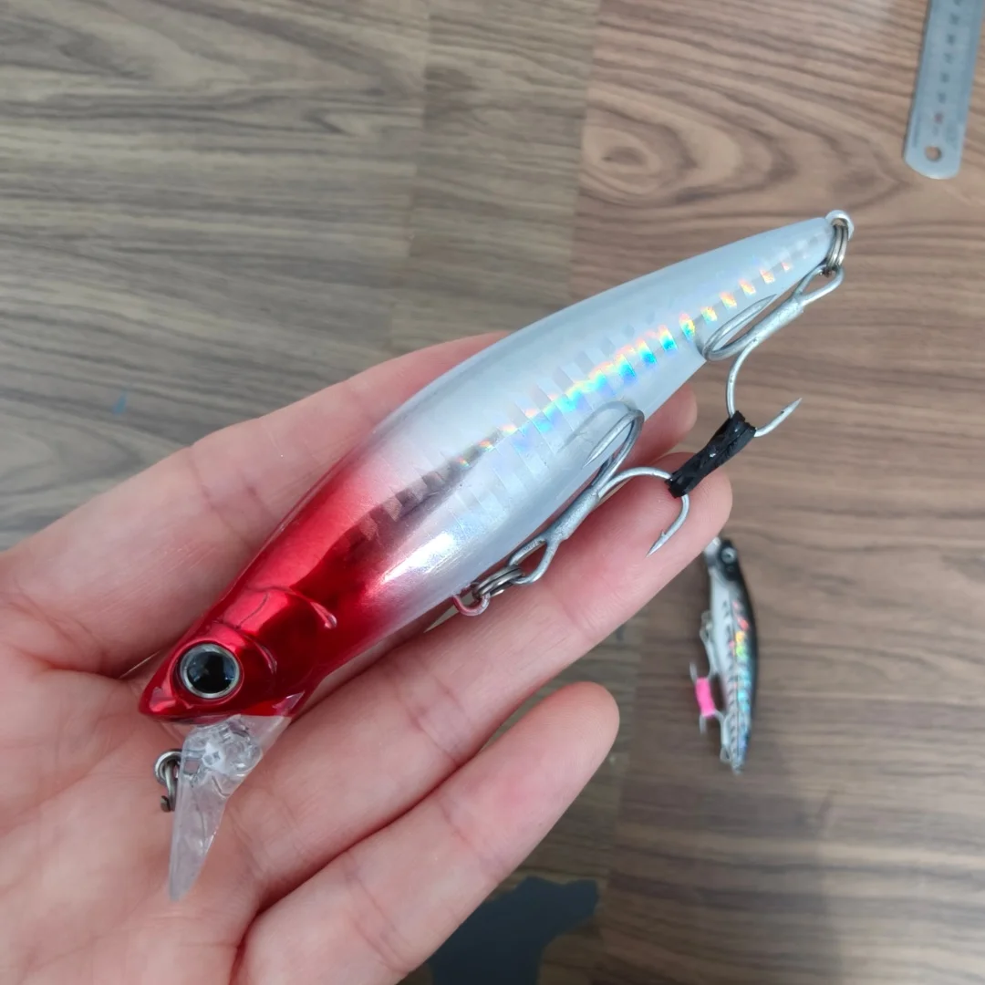 Noeby 3 uds señuelo de pesca hundido 100mm 30g Minnow para pesca en el mar cebo de pesca de alta calidad señuelo de lubina - imagen 3