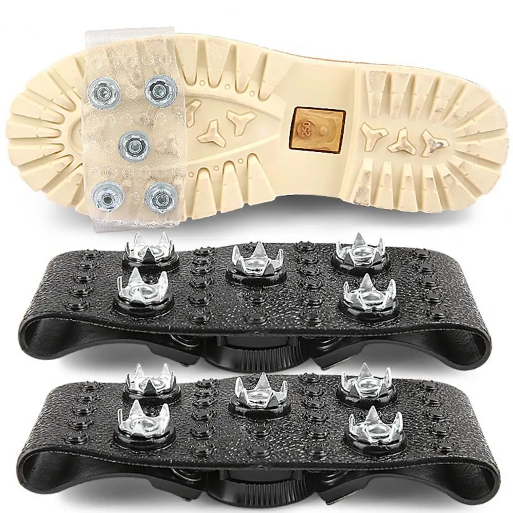 Crampones 5 tachuelas – Pivotaje regulable antideslizante para hielo
