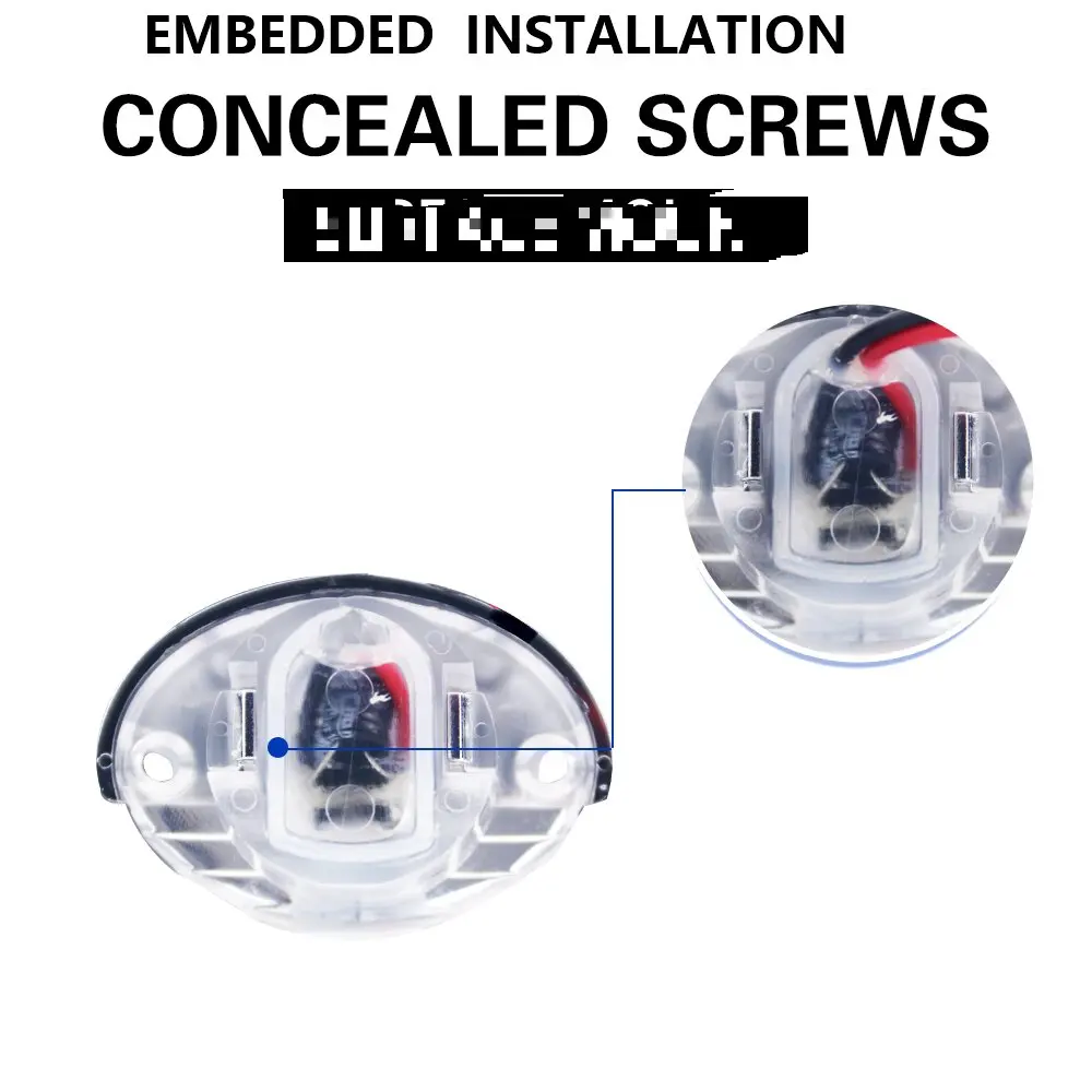 10 Uds. Luces LED de cortesía multicolores para barcos rojo/verde/azul/blanco gradiente Mini coche RV escaleras/juego de iluminación de decoración de pasarela - imagen 5