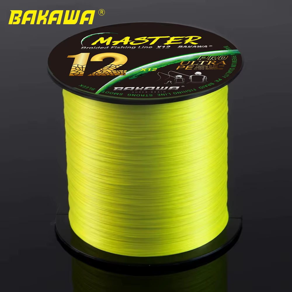 BAKAWA-sedal de pesca trenzado de 12 hebras, 300M X12 PE, agua de mar, agua dulce, equipo de pesca de carpa, accesorios duraderos - imagen 4
