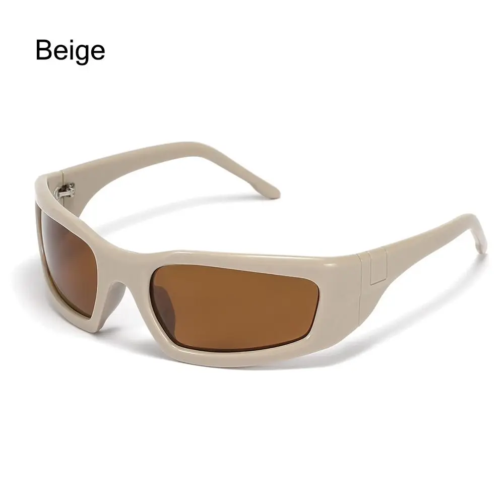 Gafas de sol deportivas para hombre, lentes cuadradas polarizadas con montura grande Y2K, a la moda, UV400, Punk - imagen 3