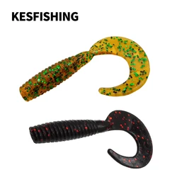 Kesfishing CT60 Grub 60mm – Aromatizado camarón para lucio