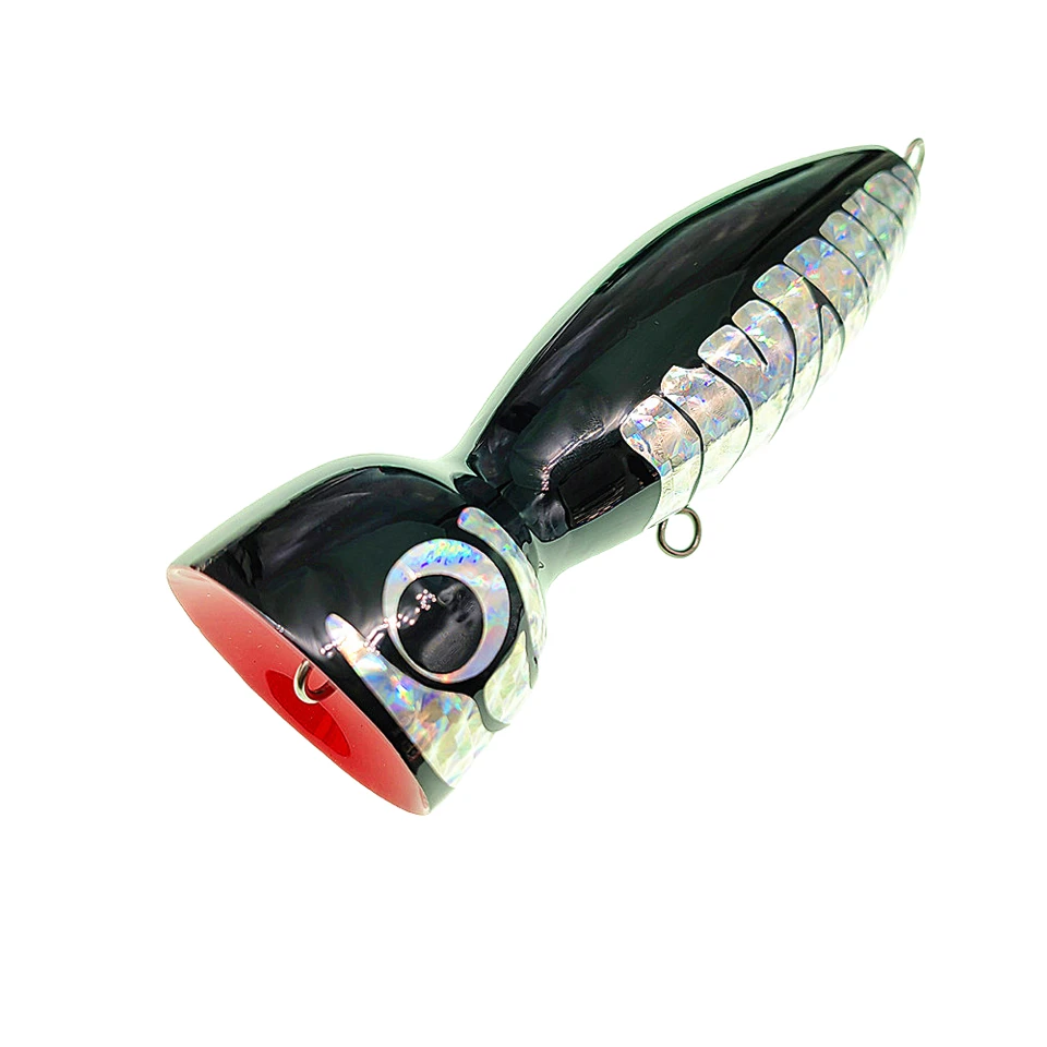 MUKUN-señuelo de pesca de madera GT Topwater, superficie Popper Stick, agua salada, barco de aguas profundas, aparejos de pesca, Swimbait, 16CM, 110G - imagen 5
