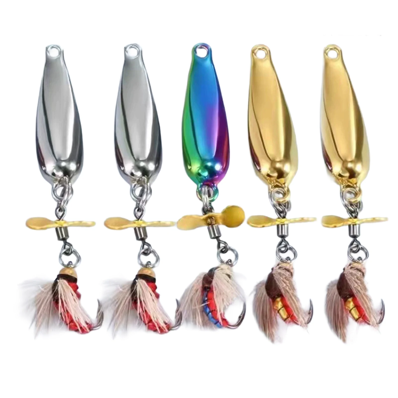 Anzuelos Pesca con Mosca – Spinner Reforzado para Micro y Río - imagen 4