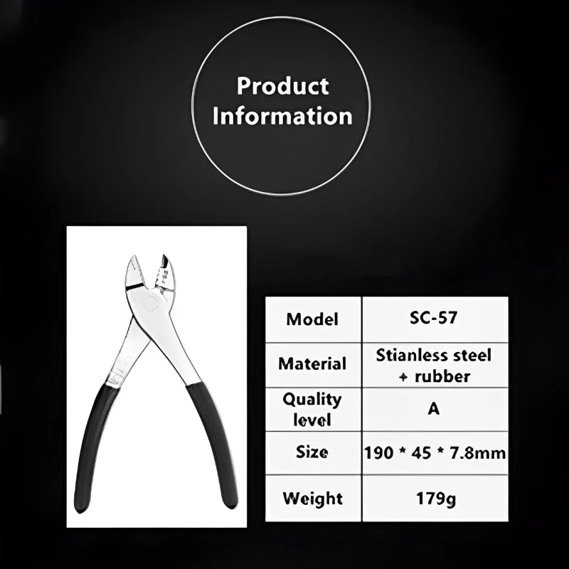 SANLIKE-Alicates de pesca multifuncionales de acero inoxidable, mangos de goma antideslizantes, aparejos de pesca resistentes y a la corrosión - imagen 2