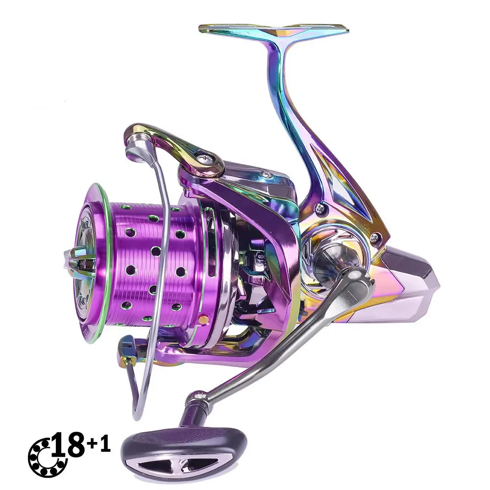 Carrete giratorio para lubina 18+1 rodamientos 12 kg de arrastre