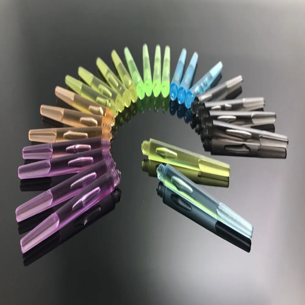 Ejes de dardos de plástico de 12 piezas, 45mm/35mm, 4,5mm, rosca de tornillo, vástagos de dardos transparentes con junta tórica de acero inoxidable para acero y dardo suave - imagen 4