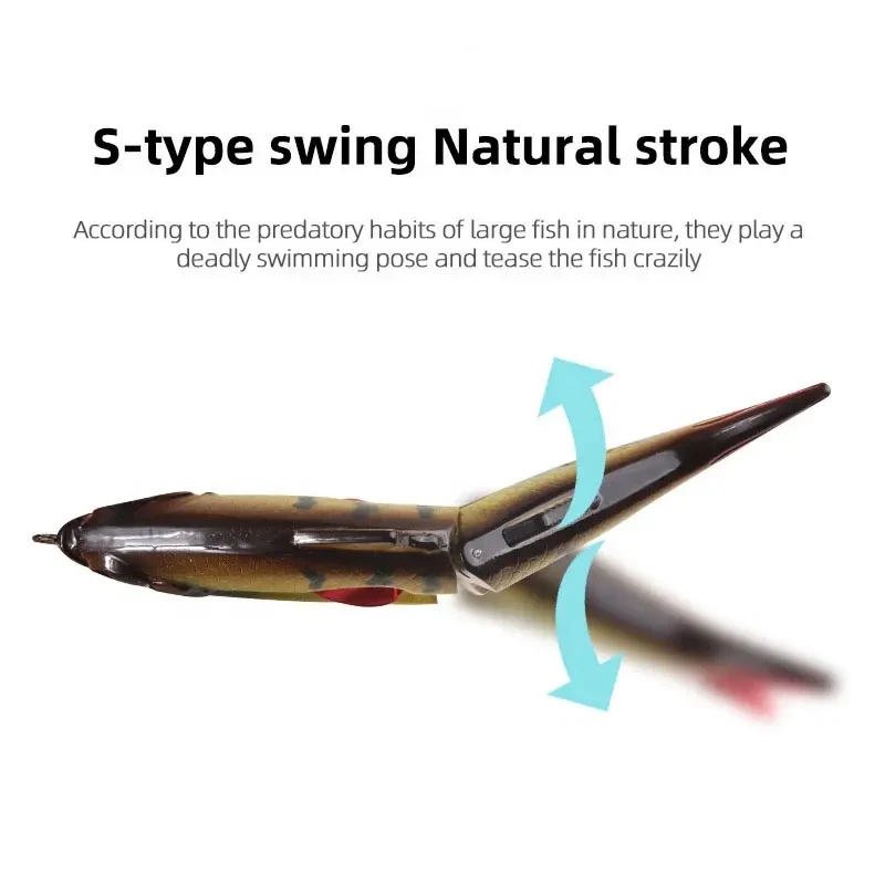 TAKEDO 10G 22,5G 35G 2 secciones hélice señuelo de pesca Jerkbait cebo Artificial señuelo Wobbers Glidebait depredador Spinner cuchara - imagen 4