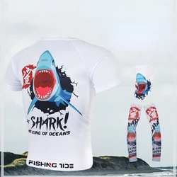 Camiseta pesca UV transpirable manga corta