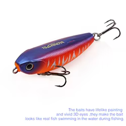 TSURINOYA DW62 5,0 cm/5g Mini Topwater lápiz señuelo de pesca cebos cebo de pesca duro pequeños señuelos tipo lápiz