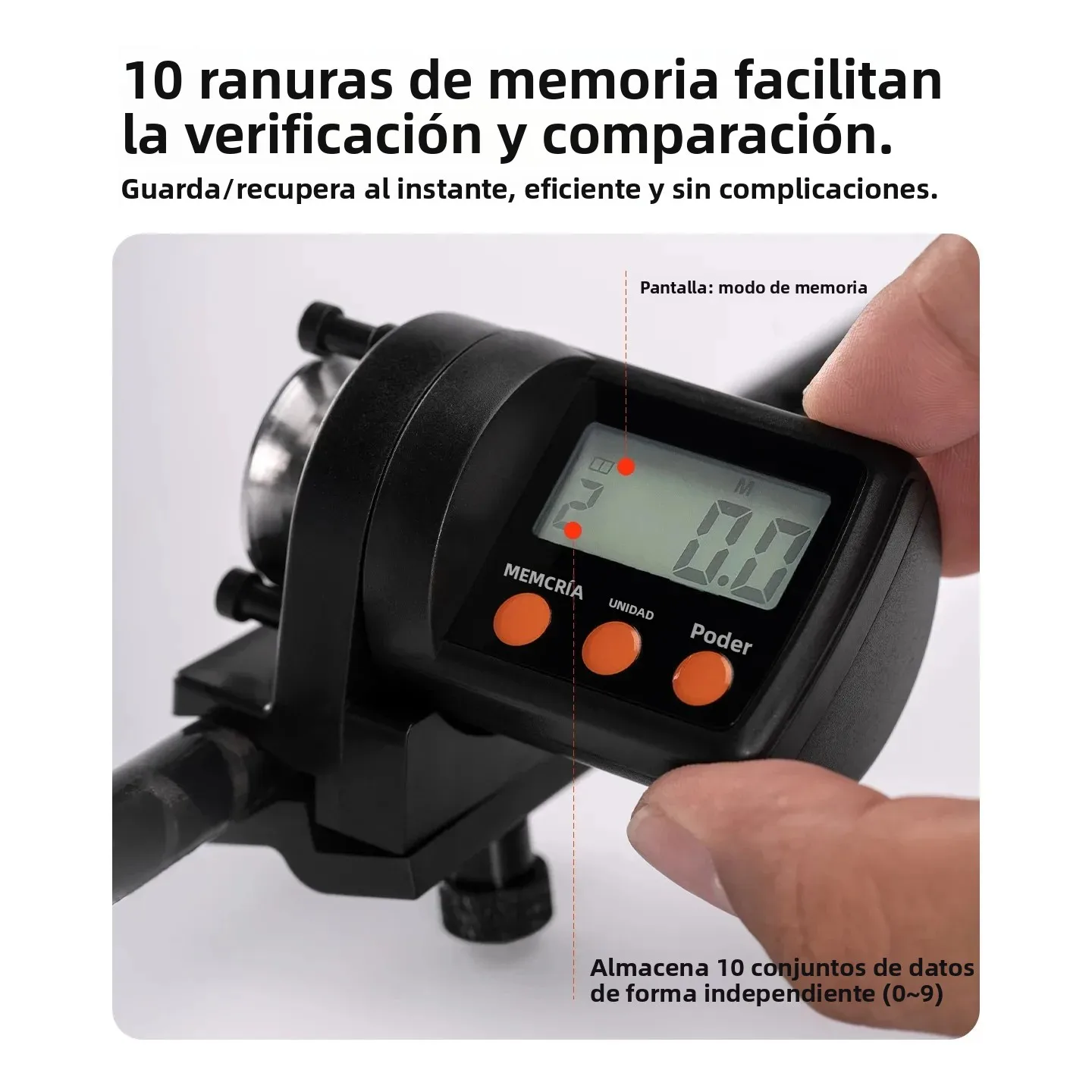Contador de sedal de pesca electrónico para niños + enrollador de línea puede contar bidireccional Compatible con carretes de Baitcasting, carretes giratorios - imagen 2