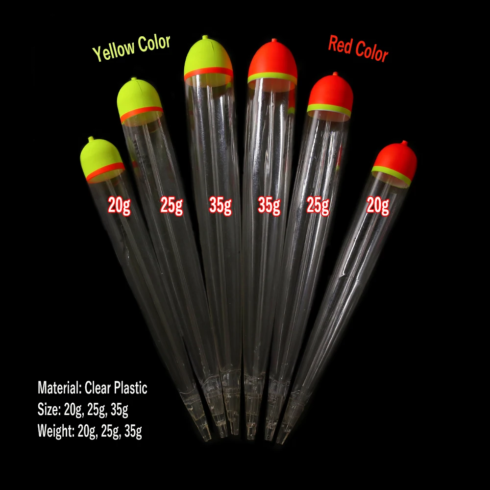 Wifreo-flotador de Lucio de cristal, accesorios de aparejos de pesca, 20g, 25g, 35g, Bobber ponderado en línea, Lucio Slamon Steelhead - imagen 3