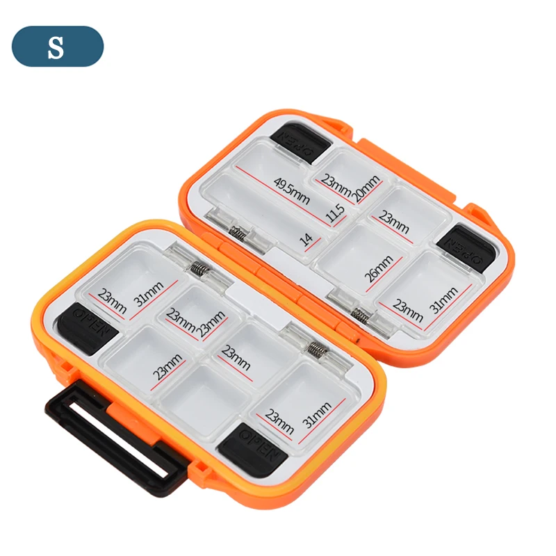 Caja de aparejos de pesca impermeable, accesorios de pesca, caja de almacenamiento de herramientas, señuelo de anzuelo, cajas de cebo falso, carpa para productos de pesca - imagen 4