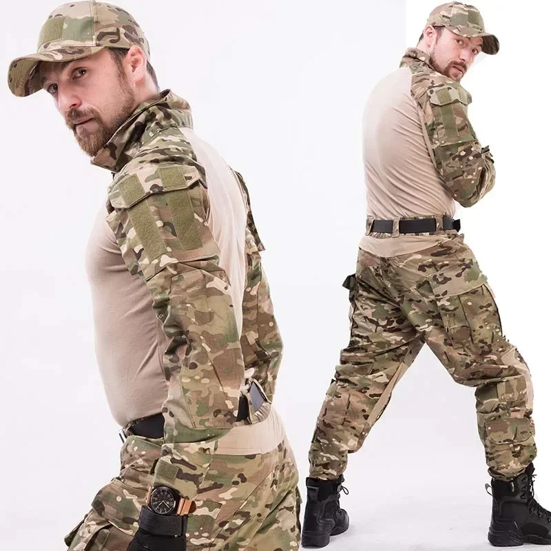 Uniforme táctico camuflaje CP – Pantalón y camisa para airsoft y caza