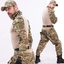 Uniforme táctico camuflaje CP – Pantalón y camisa para airsoft y caza