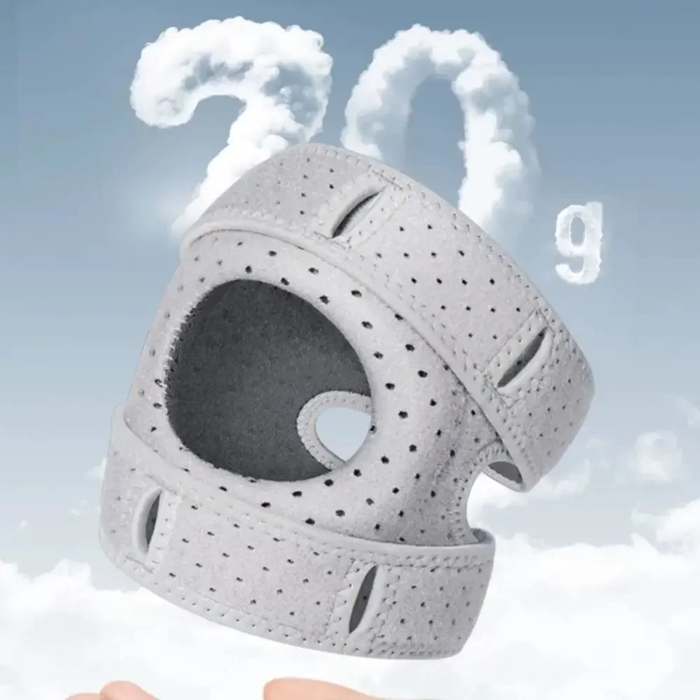 Rodilleras deportivas de soporte, correa rotuliana ajustable transpirable, mejora la estabilidad de las articulaciones, rodillera cómoda para deportes al aire libre - imagen 5