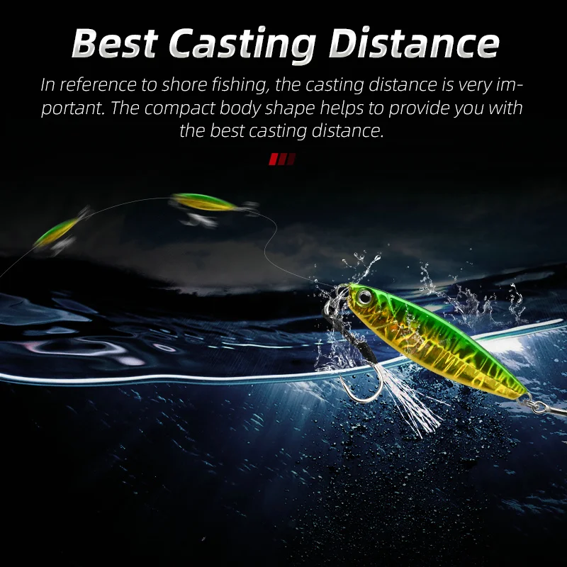 ALLBLUE WAHOO-señuelo de pesca de lubina Artificial, anzuelo de Metal, cuchara de Jigging de orilla, 20G, 30G, 40G, 60G, arrastre de fundición - imagen 4