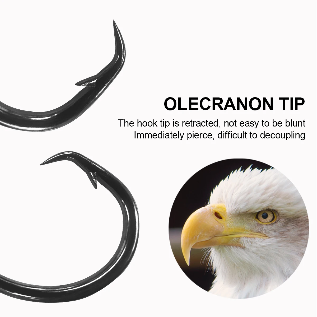 ZYZ-aparejos de aguas profundas con 4 anzuelos circulares de alta resistencia, aparejos de cebo de pesca de agua salada para atún, delfín, Marlin, pargo - imagen 2