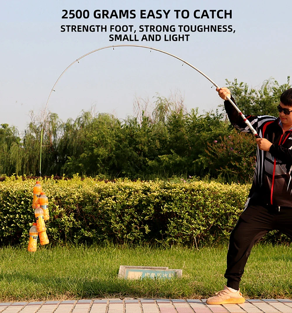 Experimente la emoción de la pesca con nuestra caña liviana duradera diseñada para la fuerza y la precisión