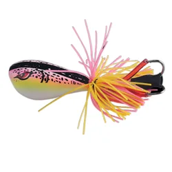 FLYSAND Señuelo rana flotante weedless con ganchos dobles afilados