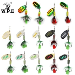 W.P.E-señuelo giratorio KOMODO, 2 unidades, 7,5g/12,5g/16,5g, señuelo de Pesca de lubina de Metal completo, cebo duro, cuchara, aparejos de Pesca Wobbler