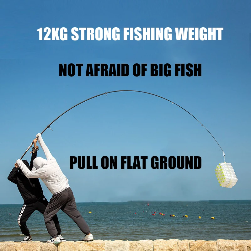 Caña de pesca telescópica carbono para surfcasting y baitcasting - imagen 2