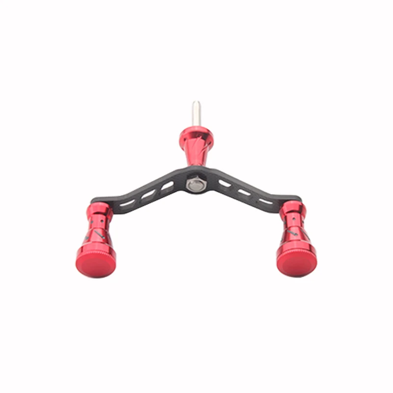 Ruke mango de pesca de fibra de carbono con perilla de aleación, eje de 6 ángulos para carrete tipo D, accesorio de pesca DIY, mango doble, 1 unidad - imagen 4