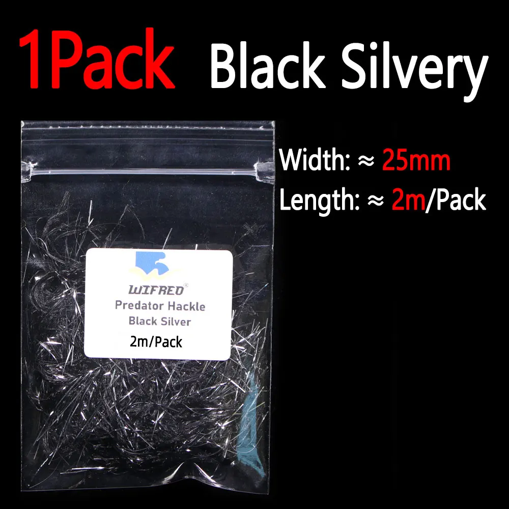 1Pack Black Silvery
