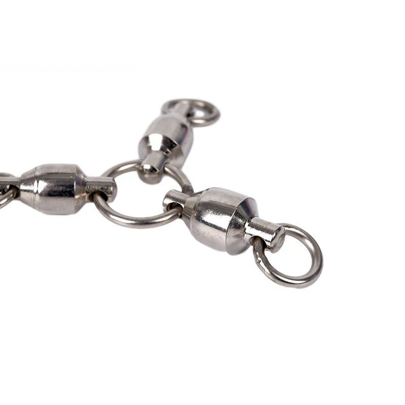 100 Uds. Giratorios de Pesca giratorio de cobre resistente rodamiento de bolas anillo conector accesorios de Pesca de mar aparejos anzuelo Pesca - imagen 5